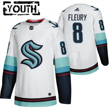 Børn NHL Seattle Kraken Trøje Cale Fleury 8 2021-22 Hvid Authentic
